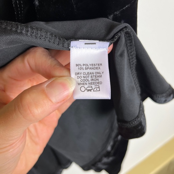 Kiyonna 0X Black Burnout Velvet Wrap Dress L/XL Witchy Whimsigoth Goth Halloween - Picture 4 of 13